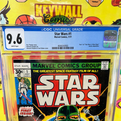 Star Wars #1 CGC 9.6 White Pages Marvel 1977 Roy Thomas Chaykin