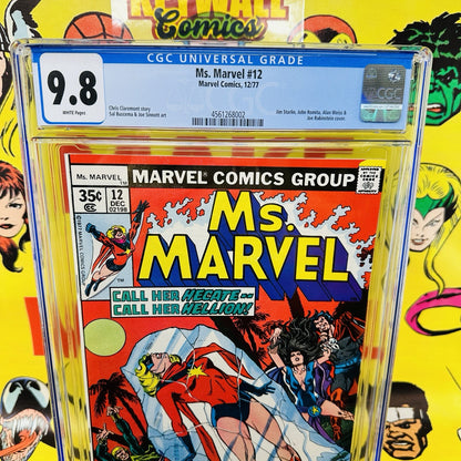 MS MARVEL #12 CGC 9.8  WHITE PAGES HECATE & ELEMENTALS APPEAR 1ST SERIES 1977