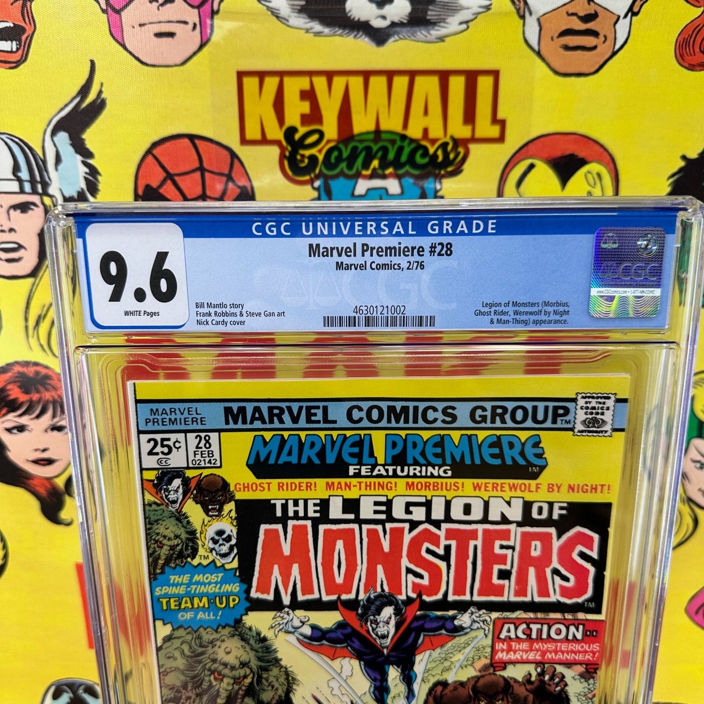 Marvel Premiere #28 CGC 9.6 White Pages Legion of Monsters 1976