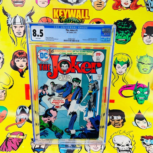 Joker #1 CGC 8.5 White pages 1st Solo Appearance Joker 1975