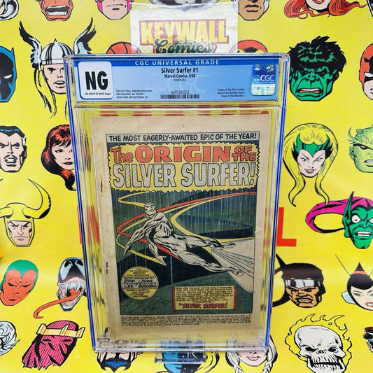 Silver Surfer #1 COVERLESS CGC NG origin! 1st solo book! John Buscema! 1968