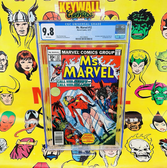 MS MARVEL #12 CGC 9.8  WHITE PAGES HECATE & ELEMENTALS APPEAR 1ST SERIES 1977