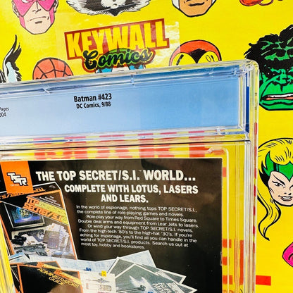 Batman #423 CGC 9.8 NM/MT 1st Print KEY Todd McFarlane Cover WHITE PAGES 1988