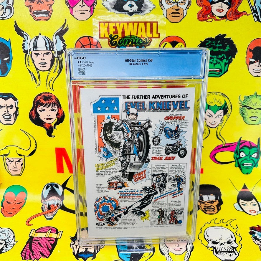 ALL STAR COMICS #58 CGC 9.4 First app. of POWER GIRL! Key 1976