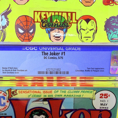 The Joker #1 CGC 9.8 White Pages 1975 DC Comics 1st Solo Joker Series Batman Foe