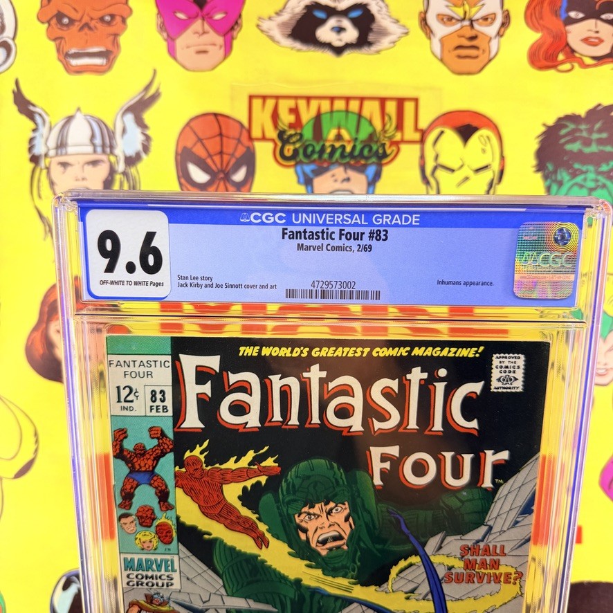 Fantastic Four #83 CGC 9.6 OW-W Pages Marvel Comics 1969 Jack Kirby Joe Sinnott