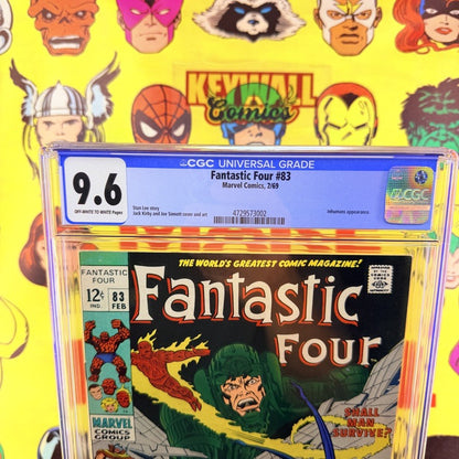 Fantastic Four #83 CGC 9.6 OW-W Pages Marvel Comics 1969 Jack Kirby Joe Sinnott