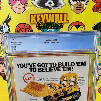 X-Men #129 CGC 8.0 White Pages 1st Kitty Pryde Marvel 1979