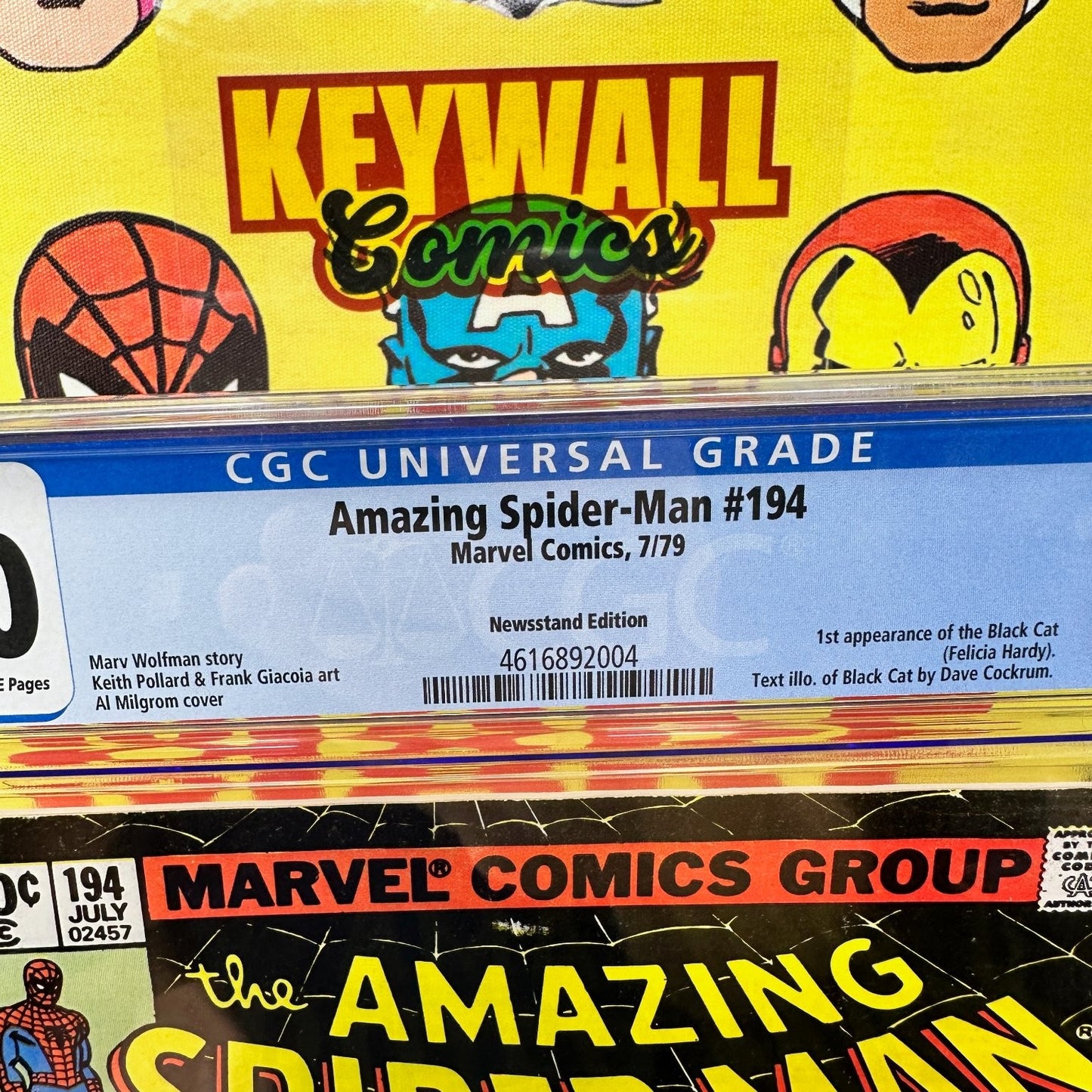 Amazing Spider-Man #194 CGC 9.0 Newsstand 1st Black Cat Marvel 1979