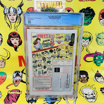 Incredible Hulk #180 CGC 5.0 Conserved 1st app of wolverine