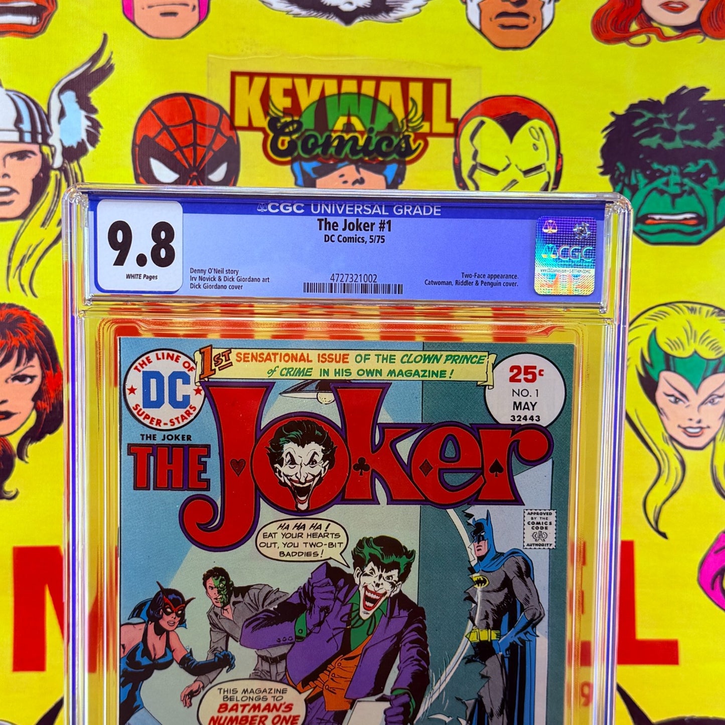 The Joker #1 CGC 9.8 White Pages 1975 DC Comics 1st Solo Joker Series Batman Foe