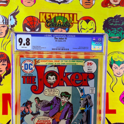 The Joker #1 CGC 9.8 White Pages 1975 DC Comics 1st Solo Joker Series Batman Foe