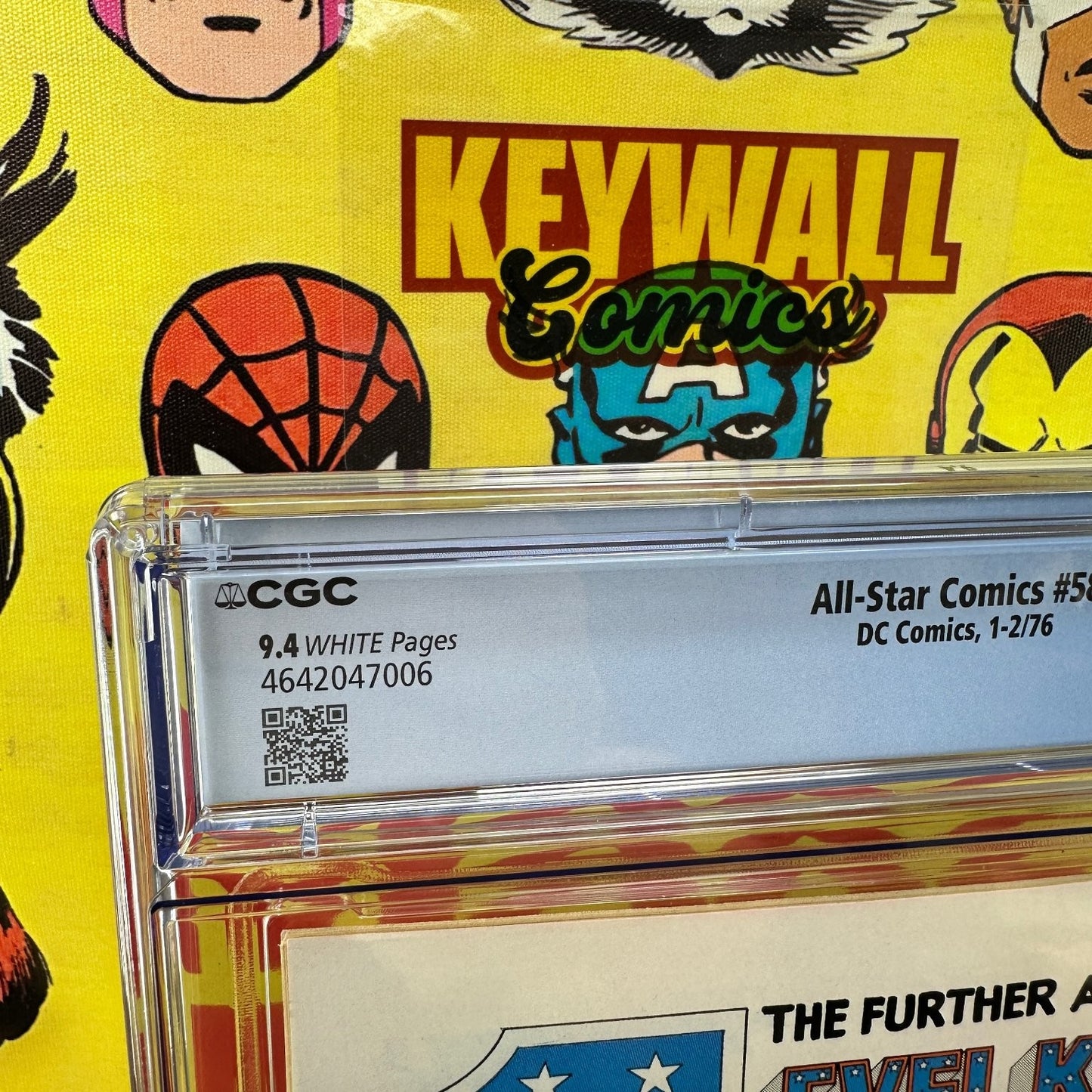 All-Star Comics #58 CGC 9.4 White Pages Power Girl 1976 DC Comics