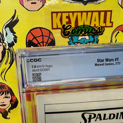 Star Wars #1 CGC 7.0 Marvel Comics 1977 Howard Chaykin Cover