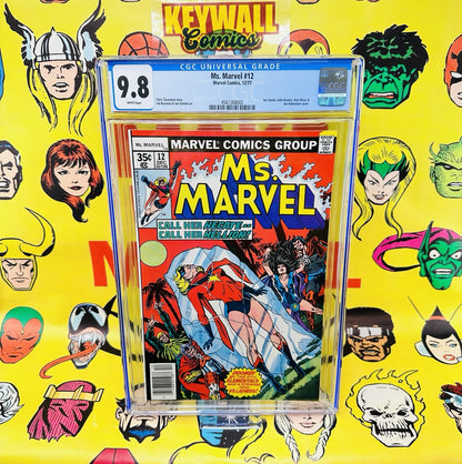 MS MARVEL #12 CGC 9.8  WHITE PAGES HECATE & ELEMENTALS APPEAR 1ST SERIES 1977