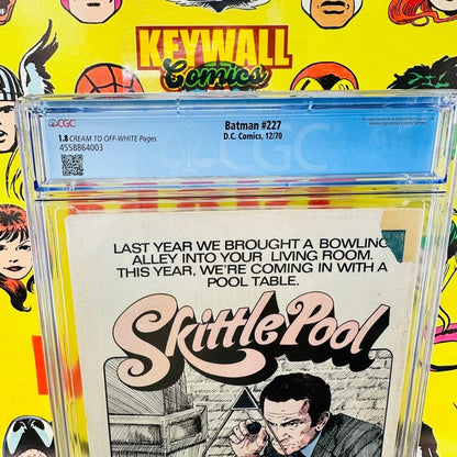 Batman #227 CGC 1.8 Conserved Classic Neal Adams Homage Cover December 1970