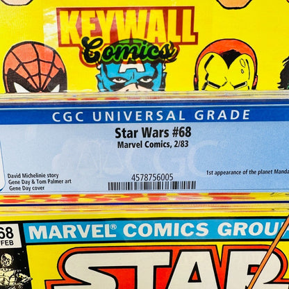 STAR WARS #68 CGC 9.2 Marvel Comics 1983 1st Boba Fett White Pages 1983