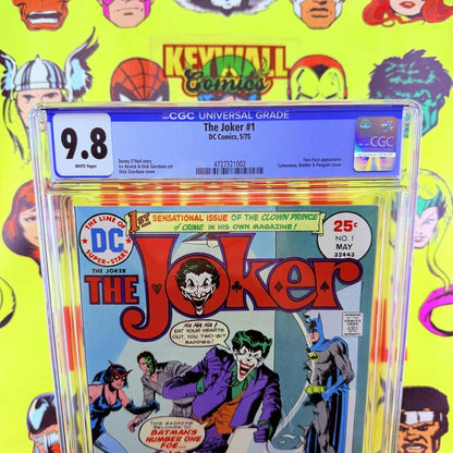 The Joker #1 CGC 9.8 White Pages 1975 DC Comics 1st Solo Joker Series Batman Foe