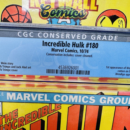 Incredible Hulk #180 CGC 5.0 Conserved 1st app of wolverine