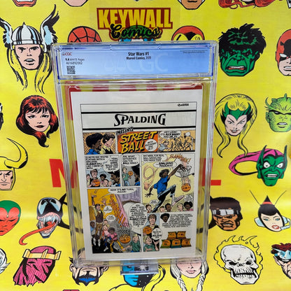 Star Wars #1 CGC 9.4 Marvel Comics White Pages 1977 Roy Thomas