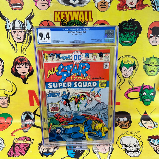 All-Star Comics #58 CGC 9.4 White Pages Power Girl 1976 DC Comics