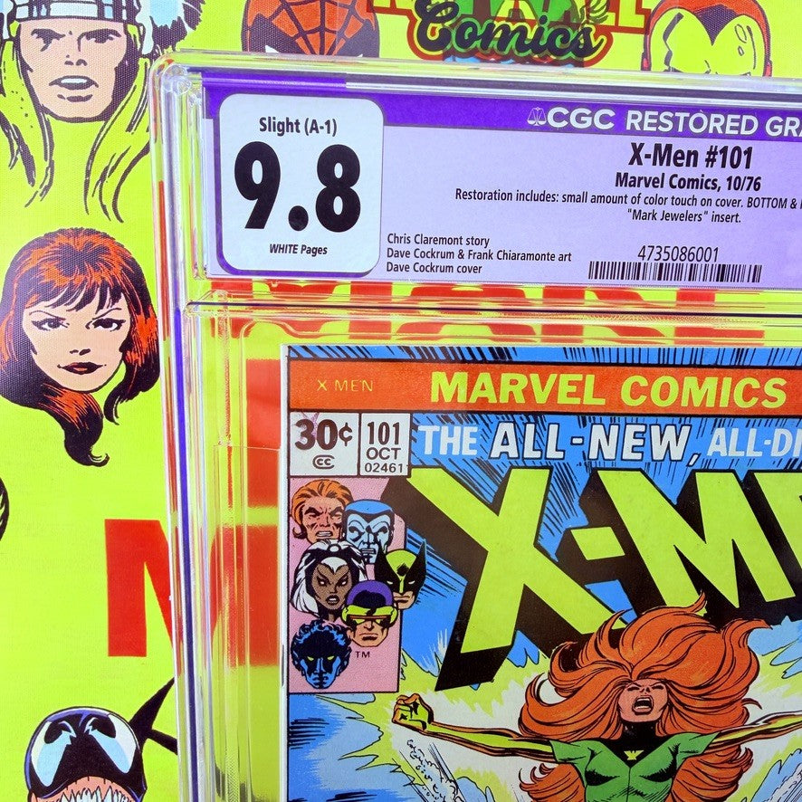 Mark Jewelers  X-Men #101 CGC 9.8 RESTORED 1st Phoenix Comics 1976 White Pages