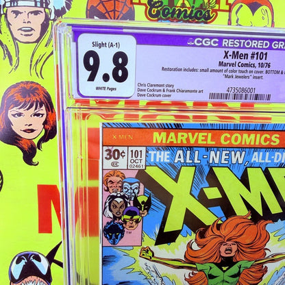 Mark Jewelers  X-Men #101 CGC 9.8 RESTORED 1st Phoenix Comics 1976 White Pages
