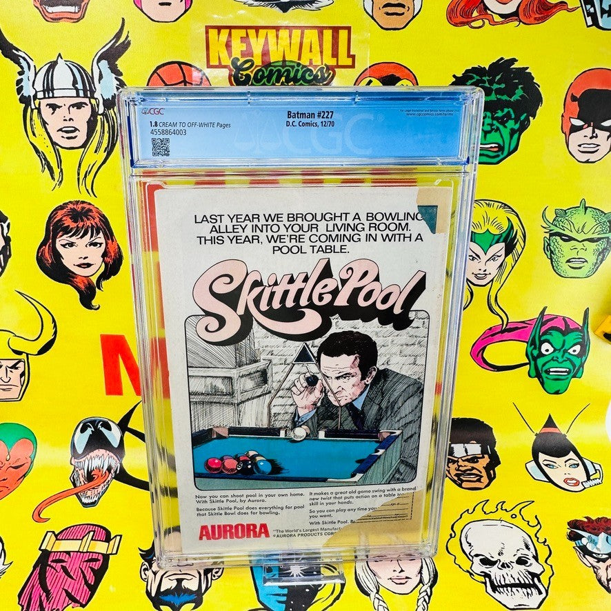 Batman #227 CGC 1.8 Conserved Classic Neal Adams Homage Cover December 1970