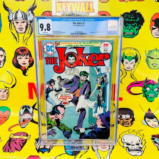 The Joker #1 CGC 9.8  1st Solo Series  Batman Catwoman White Pages DC 1975