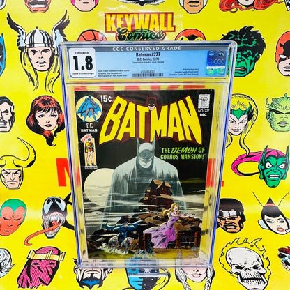Batman #227 CGC 1.8 Conserved Classic Neal Adams Homage Cover December 1970