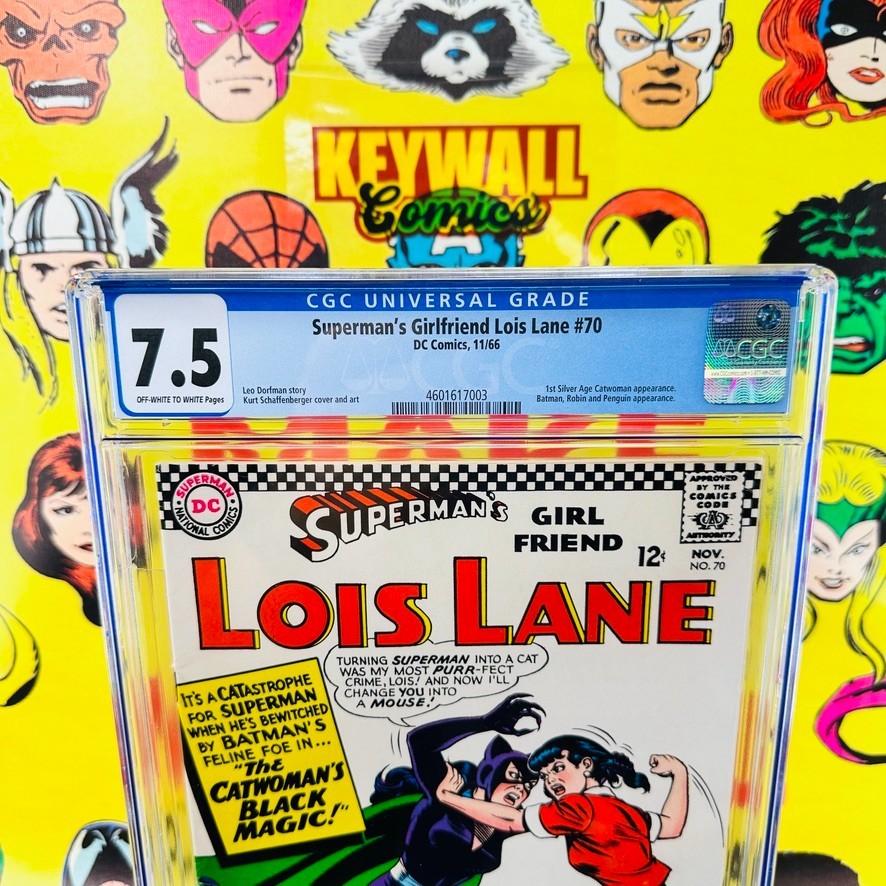 Superman's Girlfriend Lois Lane #70 CGC 7.5  1st Silver age Catwoman 1966