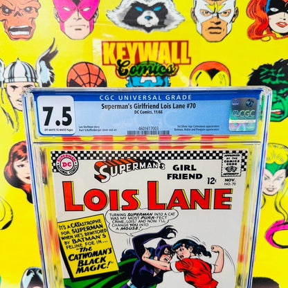 Superman's Girlfriend Lois Lane #70 CGC 7.5  1st Silver age Catwoman 1966