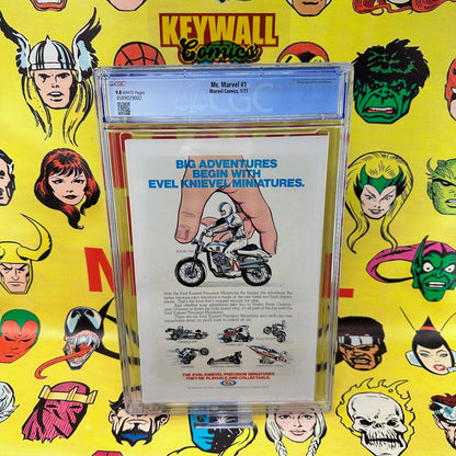 Ms. Marvel #1 CGC 9.8 White Pages Carol Danvers Marvel 1977