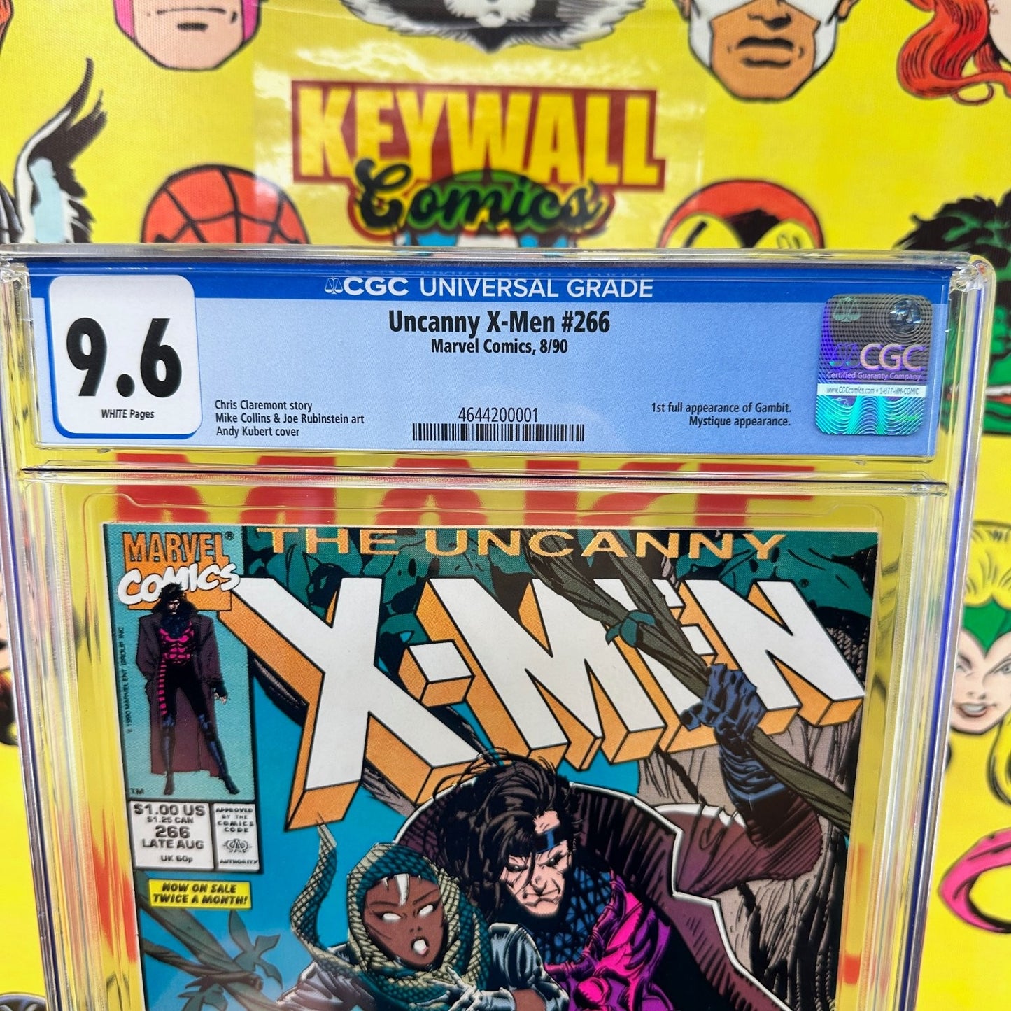 Uncanny X-Men #266 CGC 9.6 White Pages 1st Gambit Marvel 1990