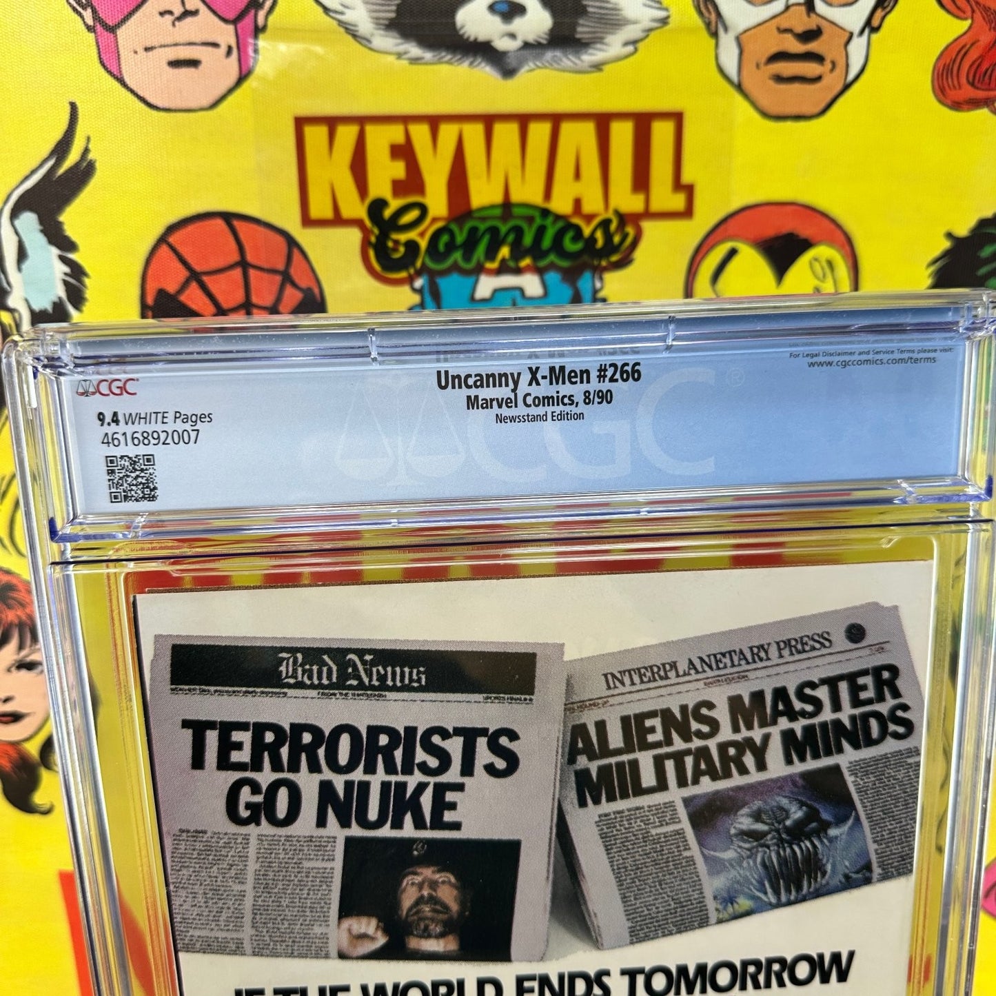 Uncanny X-Men #266 CGC 9.4 Newsstand 1st Gambit Mystique Marvel 1990