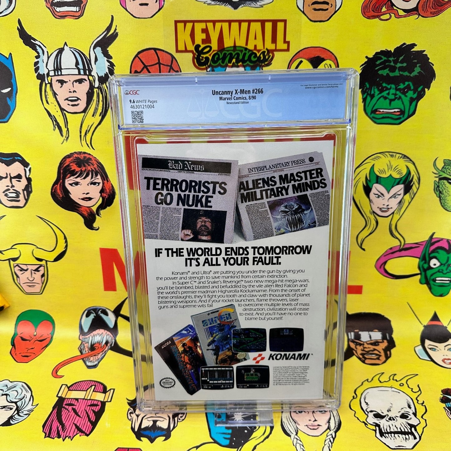 Uncanny X-Men #266 CGC 9.6 Newsstand White Pages 1st Gambit Marvel 1990