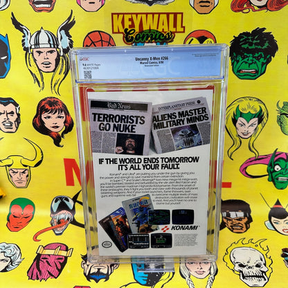 Uncanny X-Men #266 CGC 9.6 Newsstand White Pages 1st Gambit Marvel 1990