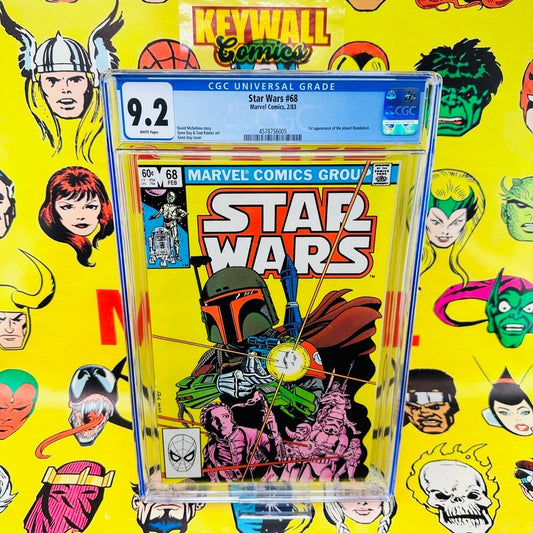 STAR WARS #68 CGC 9.2 Marvel Comics 1983 1st Boba Fett White Pages 1983