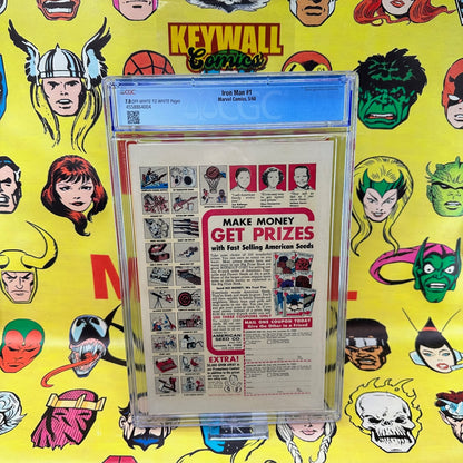 Iron Man #1 CGC 7.0 Conserved Off-White to White Pages Marvel 1968