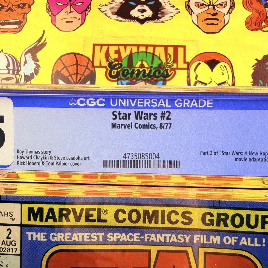 Star Wars #2 CGC 8.5 White Pages Marvel Comics 1977 Luke Skywalker Movie Adapt