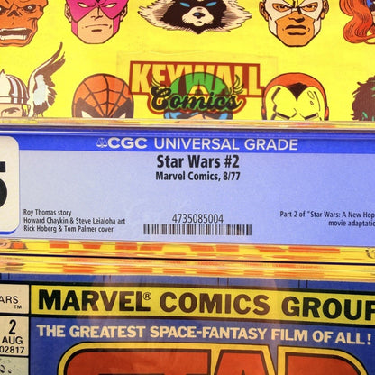 Star Wars #2 CGC 8.5 White Pages Marvel Comics 1977 Luke Skywalker Movie Adapt