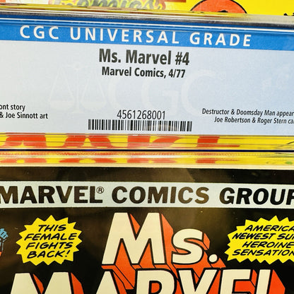 MS. MARVEL #4 CGC 9.8 WHITE PAGES CLAREMONT STORY MOONEY ART