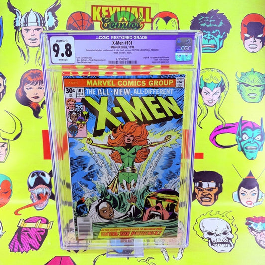 Mark Jewelers  X-Men #101 CGC 9.8 RESTORED 1st Phoenix Comics 1976 White Pages