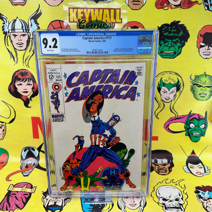 Captain America #111 CGC 9.2 White Pages Steranko Marvel 1969