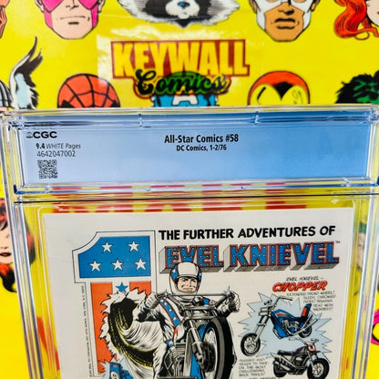 ALL STAR COMICS #58 CGC 9.4 First app. of POWER GIRL! Key 1976