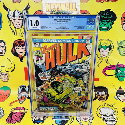 Incredible Hulk #180 CGC 1.0 Mark Jewelers Missing stamp 1st Wolverine White