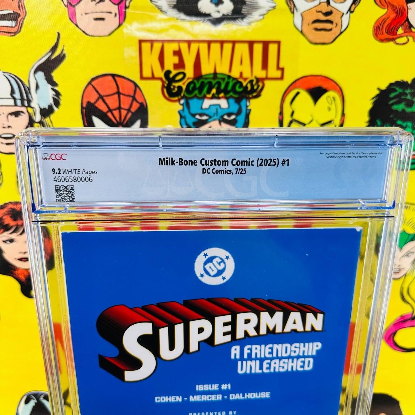 SuperMan #1 A Friendship Unleashed CGC 9.2 Milk Bone Variant Milk-Bone Promo