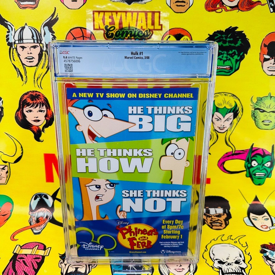 HULK #1 CGC 9.4 Marvel Comics, 2008 1st app & cover RED HULK