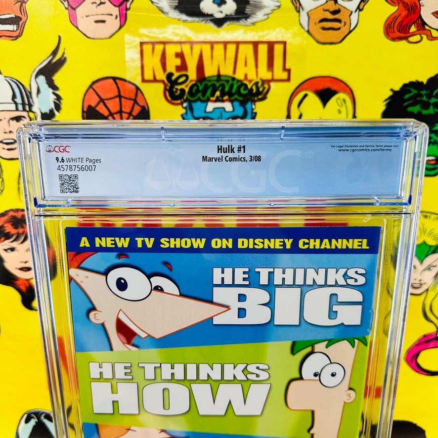 HULK #1 CGC 9.6 Marvel Comics, 2008 1st app & cover RED HULK