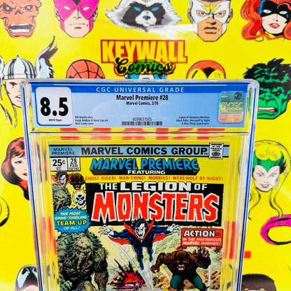 Marvel Premiere #28 CGC 8.5 Marvel 1976 Key Issue The Legion of Monsters